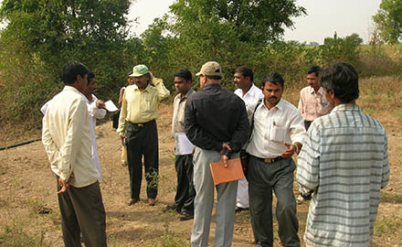 Mr. Rao, NABARD visit to field